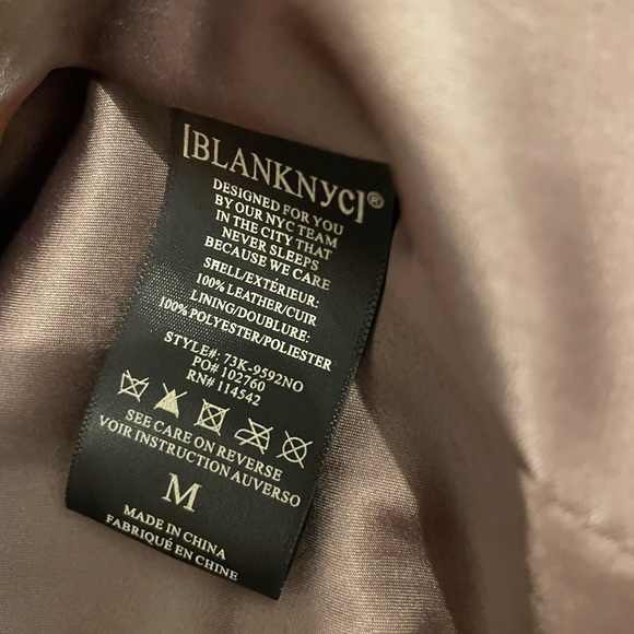 Gorgeous Women's Leather Jacket Medium Brown Tan Suede Motorcycle BlankNyc Moto - Picture 4 of 11